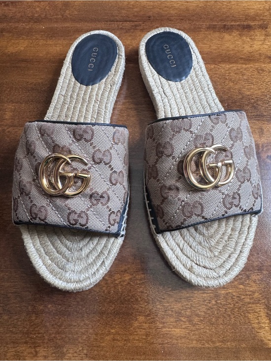 Gucci Shoes - Gucci Espadrille Slides